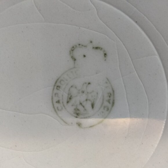 Carrollton Pottery Cabbage Rose Serving Bowl Pink White Farmhouse Grannycore - Picture 11 of 11